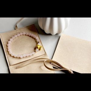 Rose Gold Quartz with 18k gold